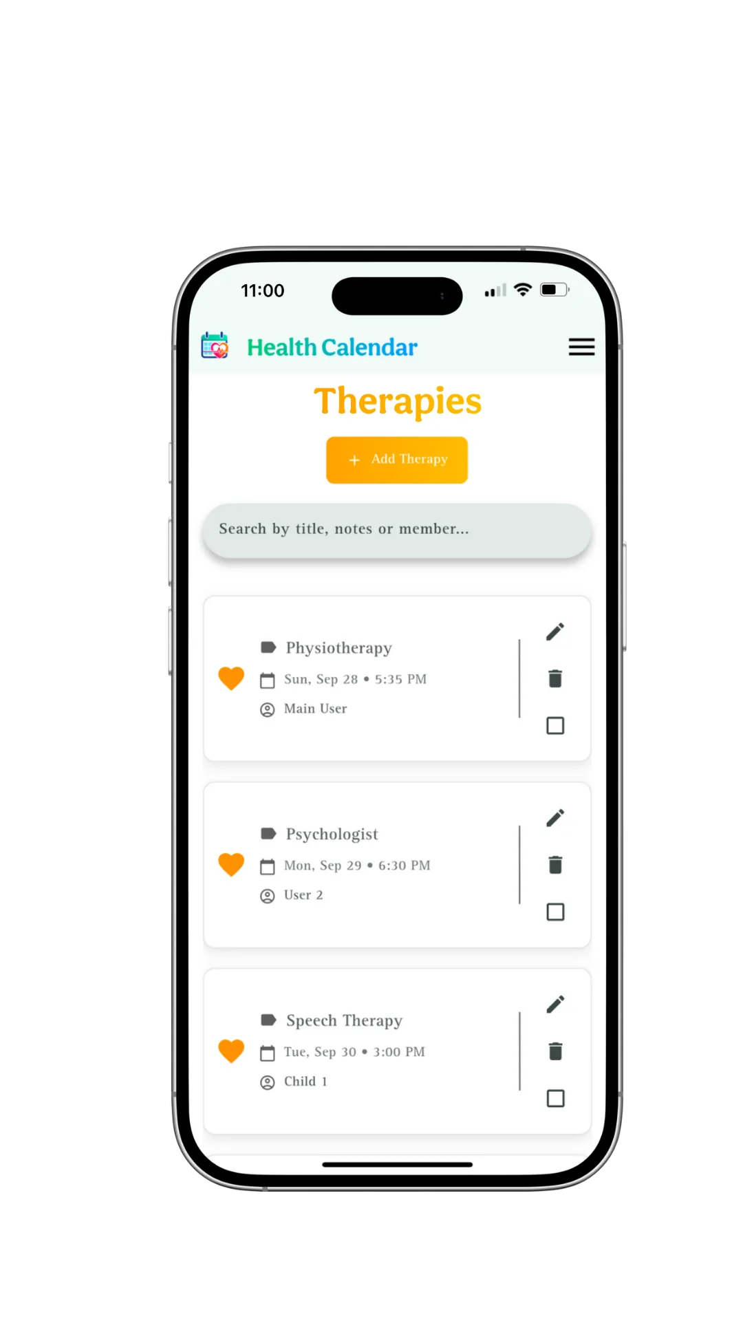 Health Calendar app screenshot 11